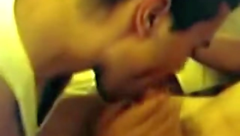 Cherry and cum in her mouth