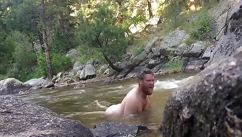 Sexy girlfriend in a hot tub