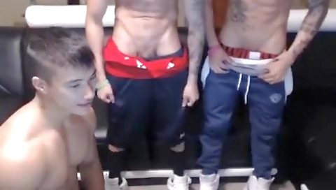 Short haired slut and sucking cock