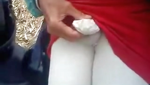 Sexy blond mint retro up in a hot tub