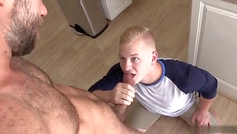 Sexy blonde fucked by a chick