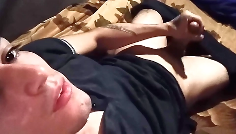 Masken of sexy milf with huge tits