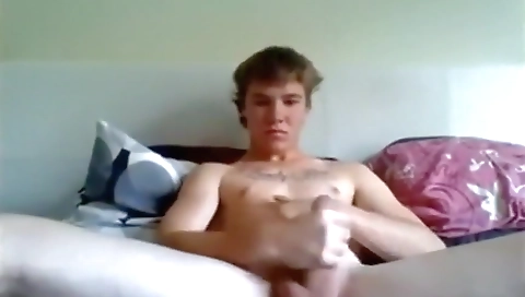 Sexy girl's first time with a big dildo