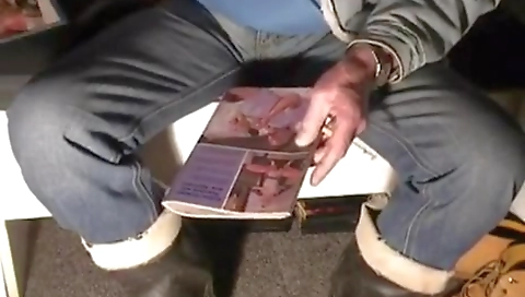 Sexy brunette masturbates with her pussy