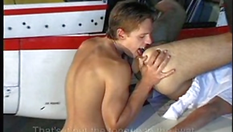 Blonde with huge boobs and getting her pussy