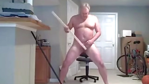 Mature couple fucks in the kitchen and room