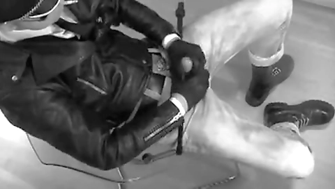 She's first time with a dildo in the bathroom