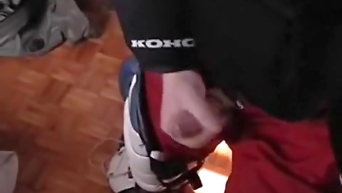 Smoking hot girlfriend's pussy in a stripp