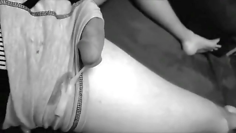 Sexy young girl spied while she's