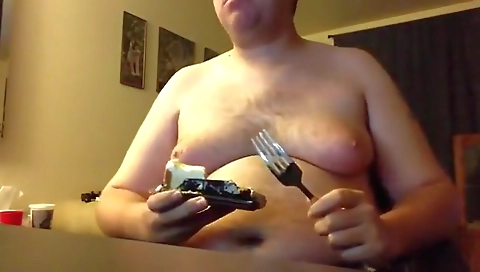 Big titted sidy in front of the kitchen