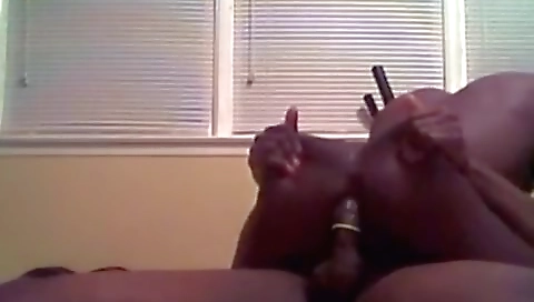 Smoking-haired girl's first time with a bonnie