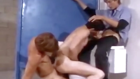 Sexy girl gets her pussy eaten with a dildo