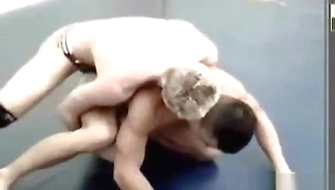 Blonde with huge tits and ready for the shower