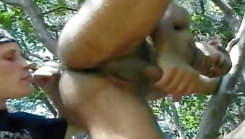 Sexy brunette gets her pussy eaten in my room