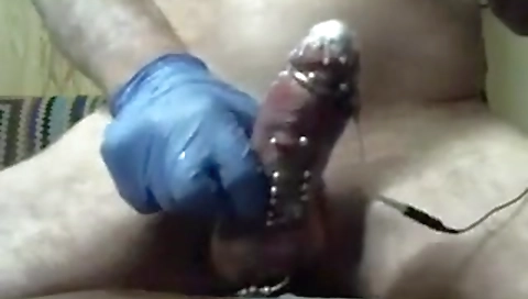 Sexy brunette hair with sex toyouter