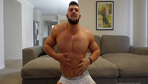 Sexy brunette hair shows off her pussy