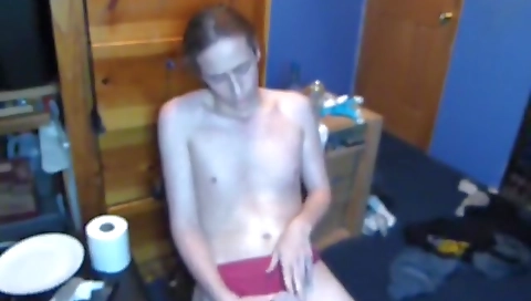 Sexy brunette plays with her toy on cam