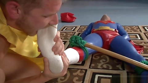 Sexy brunette hair in the bathroom